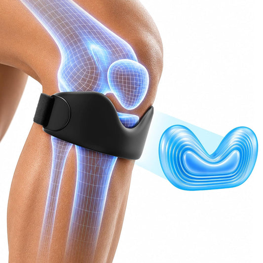 Stryde Precision Knee Strap- 2 Pack Silicone r Tendon Support Strap for Jumpers Knee, r Tendonitis, Pain Relief,  Band, Knee Strap for Running, Hiking, Basketball, Soccer，Volleyball, Tennis, Workout