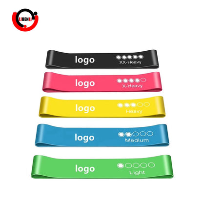 Resistance Home Workout Elastic Stretch Rubber Latex Mini Loop Band Gym Exercise Resistance Loop Bands