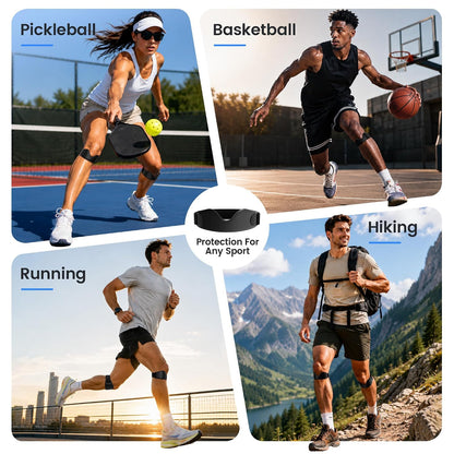 Stryde Precision Knee Strap- 2 Pack Silicone r Tendon Support Strap for Jumpers Knee, r Tendonitis, Pain Relief,  Band, Knee Strap for Running, Hiking, Basketball, Soccer，Volleyball, Tennis, Workout